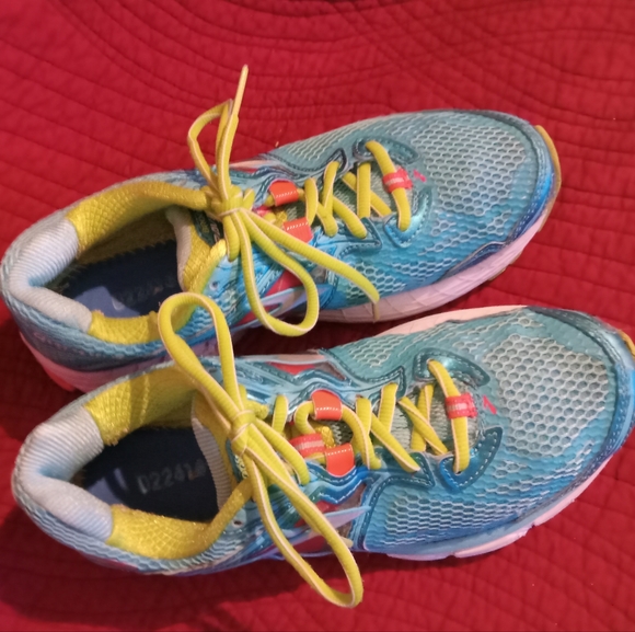 Brooks Ravenna 5 Women's 8.5 M Running Shoes. Aqua,Coral,Lime.       FF216 - Picture 6 of 9